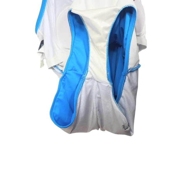 Maxine Of Hollywood One Piece Blue Ruffle Swimsuit 18W - Picture 6 of 8